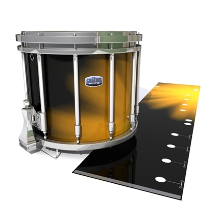 Dynasty Custom Elite Snare Drum Slip - Orange Light Rays (Themed)