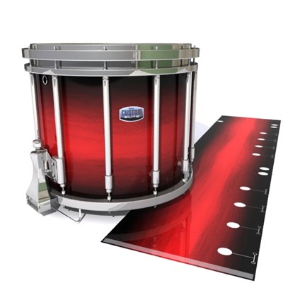 Dynasty Custom Elite Snare Drum Slip - Rose Stain Fade (Red)