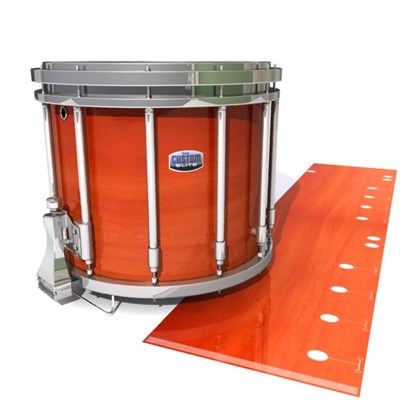 Dynasty Custom Elite Snare Drum Slip - Scarlet Stain (Orange)