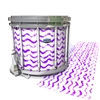 Dynasty Custom Elite Snare Drum Slip - Wave Brush Strokes Purple and White (Purple)
