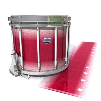 Dynasty Custom Elite Snare Drum Slip - Wicked White Ruby (Red) (Pink)