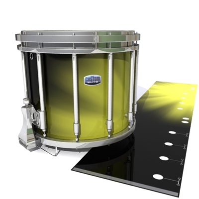 Dynasty Custom Elite Snare Drum Slip - Yellow Light Rays (Themed)