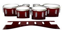 Dynasty 1st Generation Tenor Drum Slips - Apple Maple Fade (Red)