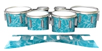 Dynasty 1st Generation Tenor Drum Slips - Aquatic Refraction (Themed)