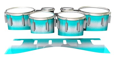 Dynasty 1st Generation Tenor Drum Slips - Aqua Wake (Aqua)