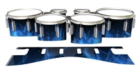 Dynasty 1st Generation Tenor Drum Slips - Blue Flames (Themed)