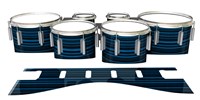 Dynasty 1st Generation Tenor Drum Slips - Blue Horizon Stripes (Blue)