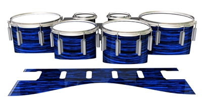 Dynasty 1st Generation Tenor Drum Slips - Chaos Brush Strokes Blue and Black (Blue)