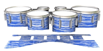 Dynasty 1st Generation Tenor Drum Slips - Chaos Brush Strokes Blue and White (Blue)