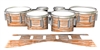 Dynasty 1st Generation Tenor Drum Slips - Chaos Brush Strokes Orange and White (Orange)