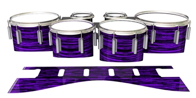 Dynasty 1st Generation Tenor Drum Slips - Chaos Brush Strokes Purple and Black (Purple)