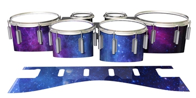 Dynasty 1st Generation Tenor Drum Slips - Colorful Galaxy (Themed)