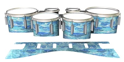 Dynasty 1st Generation Tenor Drum Slips - Cosmic Tide (Blue)