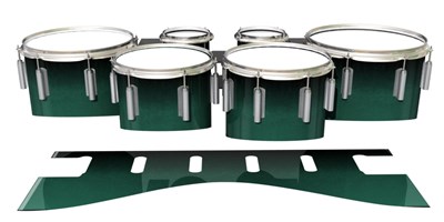 Dynasty 1st Generation Tenor Drum Slips - Deep Viridian Fade (Green)