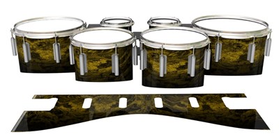 Dynasty 1st Generation Tenor Drum Slips - Desert GEO Marble Fade (Yellow)