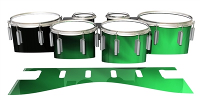 Dynasty 1st Generation Tenor Drum Slips - Green Light Rays (Themed)