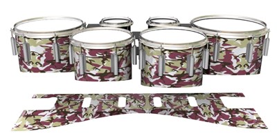 Dynasty 1st Generation Tenor Drum Slips - Jurassic Snow (Neutral)