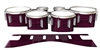 Dynasty 1st Generation Tenor Drum Slips - Lateral Brush Strokes Maroon and Black (Red)