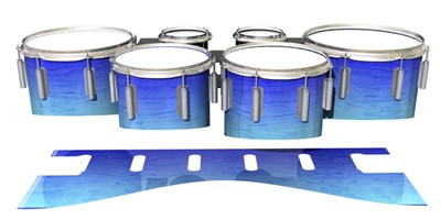 Dynasty 1st Generation Tenor Drum Slips - Marine Maple Fade (Blue)