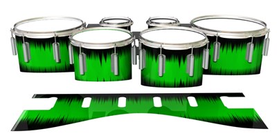 Dynasty 1st Generation Tenor Drum Slips - Nightbreak (Green)