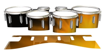 Dynasty 1st Generation Tenor Drum Slips - Orange Light Rays (Themed)