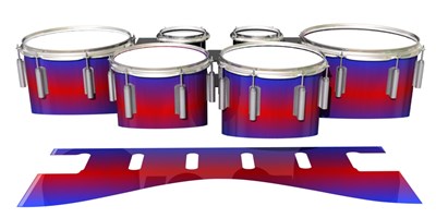 Dynasty 1st Generation Tenor Drum Slips - Orion Fade (Blue) (Red)