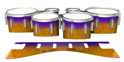 Dynasty 1st Generation Tenor Drum Slips - Purple Canyon Rain (Orange) (Purple)