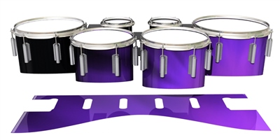 Dynasty 1st Generation Tenor Drum Slips - Purple Light Rays (Themed)