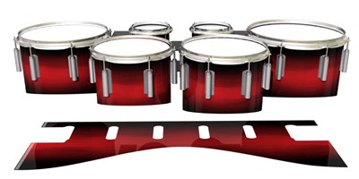 Dynasty 1st Generation Tenor Drum Slips - Rose Stain Fade (Red)