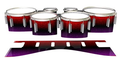 Dynasty 1st Generation Tenor Drum Slips - Rosso Galaxy Fade (Red) (Purple)
