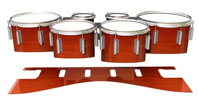 Dynasty 1st Generation Tenor Drum Slips - Scarlet Stain (Orange)