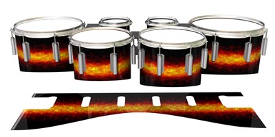 Dynasty 1st Generation Tenor Drum Slips - Sunrock (Orange)