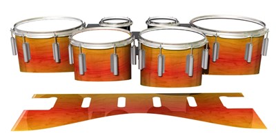 Dynasty 1st Generation Tenor Drum Slips - Sunshine Stain (Orange) (Yellow)