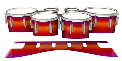 Dynasty 1st Generation Tenor Drum Slips - Supernova (Red) (Purple)