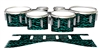 Dynasty 1st Generation Tenor Drum Slips - Wave Brush Strokes Aqua and Black (Green) (Blue)