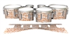 Dynasty 1st Generation Tenor Drum Slips - Wave Brush Strokes Orange and White (Orange)