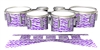 Dynasty 1st Generation Tenor Drum Slips - Wave Brush Strokes Purple and White (Purple)