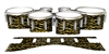 Dynasty 1st Generation Tenor Drum Slips - Wave Brush Strokes Yellow and Black (Yellow)