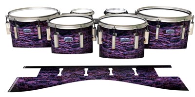 Dynasty Custom Elite Tenor Drum Slips - Alien Purple Grain (Purple)