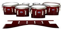 Dynasty Custom Elite Tenor Drum Slips - Apple Maple Fade (Red)