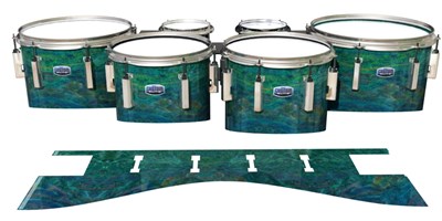 Dynasty Custom Elite Tenor Drum Slips - Aquamarine Blue Pearl (Aqua)