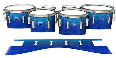 Dynasty Custom Elite Tenor Drum Slips - Aquatic Blue Fade (Blue)