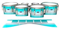 Dynasty Custom Elite Tenor Drum Slips - Aqua Wake (Aqua)