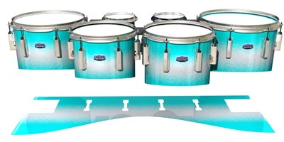 Dynasty Custom Elite Tenor Drum Slips - Aqua Wake (Aqua)