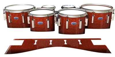 Dynasty Custom Elite Tenor Drum Slips - Autumn Fade (Orange)