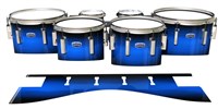 Dynasty Custom Elite Tenor Drum Slips - Azure Stain Fade (Blue)