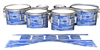 Dynasty Custom Elite Tenor Drum Slips - Chaos Brush Strokes Blue and White (Blue)