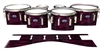 Dynasty Custom Elite Tenor Drum Slips - Chaos Brush Strokes Maroon and Black (Red)