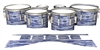 Dynasty Custom Elite Tenor Drum Slips - Chaos Brush Strokes Navy Blue and White (Blue)