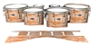 Dynasty Custom Elite Tenor Drum Slips - Chaos Brush Strokes Orange and White (Orange)